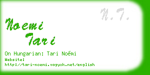 noemi tari business card
