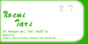 noemi tari business card
